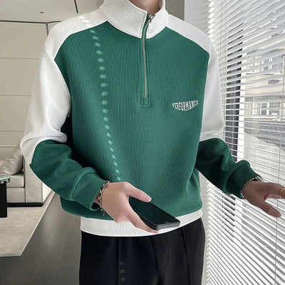 Anthony - Winter sweatshirt with stand-up collar