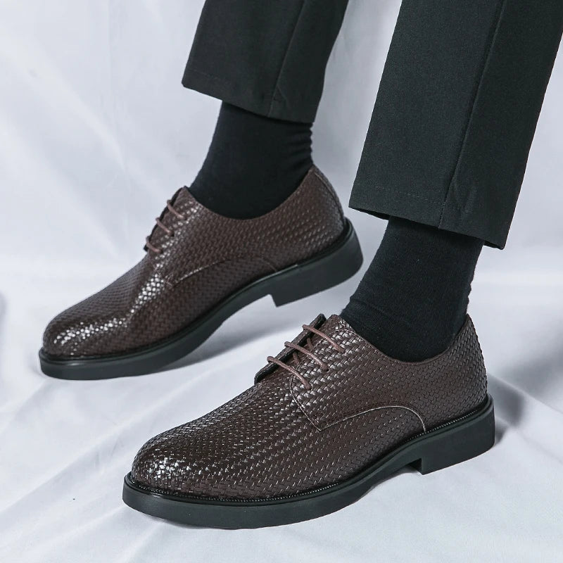 High-quality leather oxfords for men