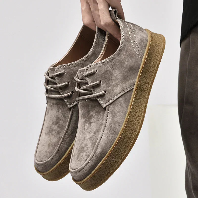 High-quality suede sneakers for men