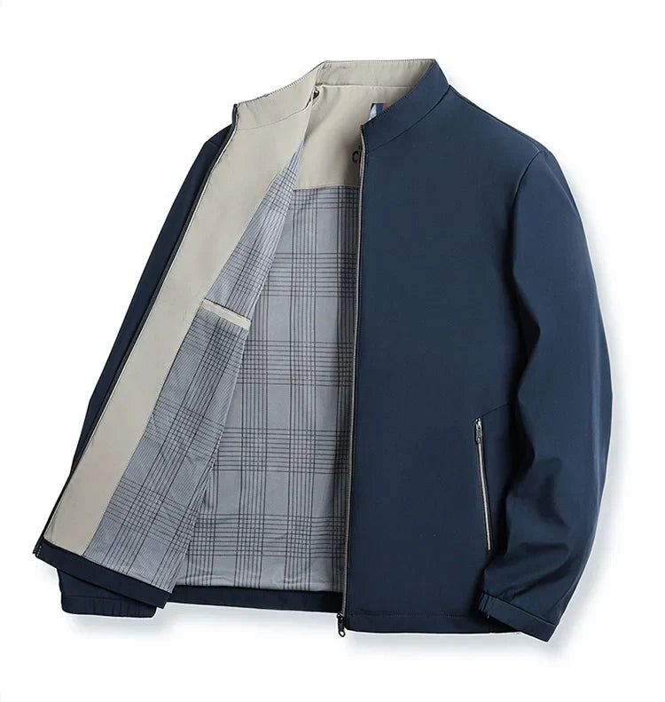 Minimalist jacket with high collar - Oliver