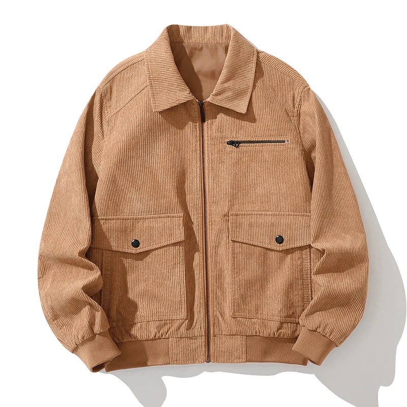 Corduroy coat with zipper - Henry
