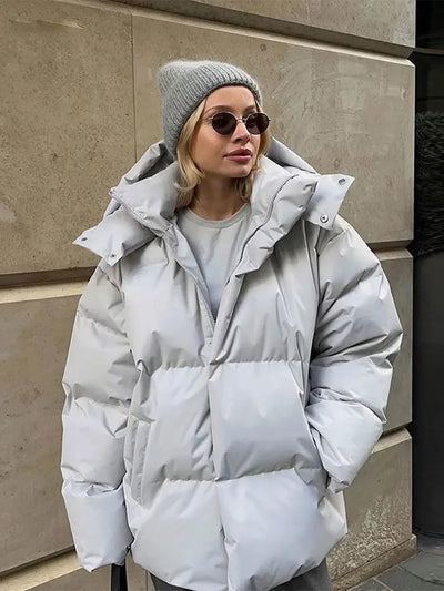 Women's Oversized Puffer Jacket and Waistcoat - Elise