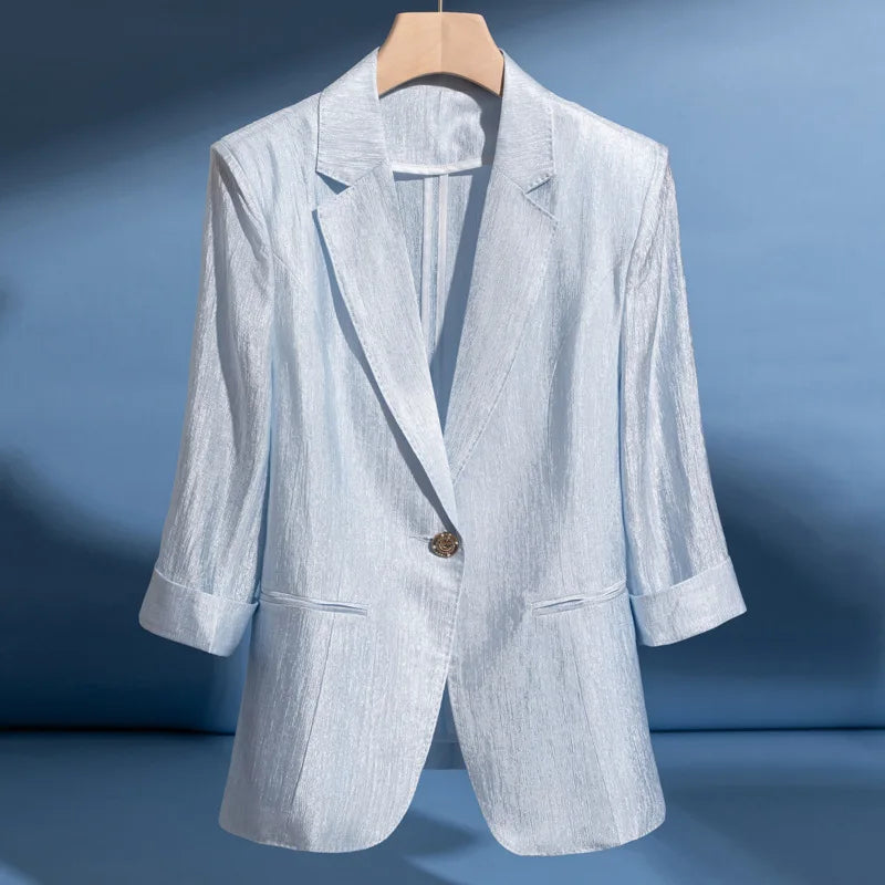 Shiny fitted blazer - Palmira