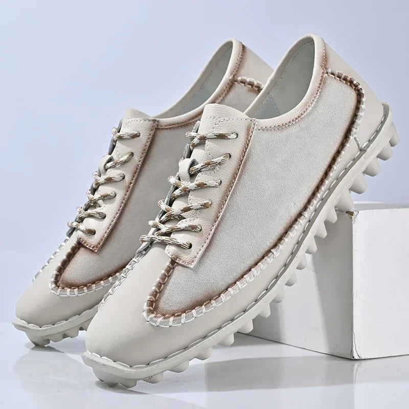 Patched Leather Shoes - Robert