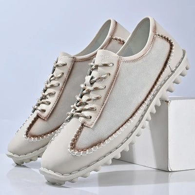 Patched Leather Shoes - Robert