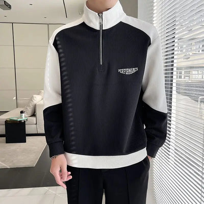 Anthony - Winter sweatshirt with stand-up collar