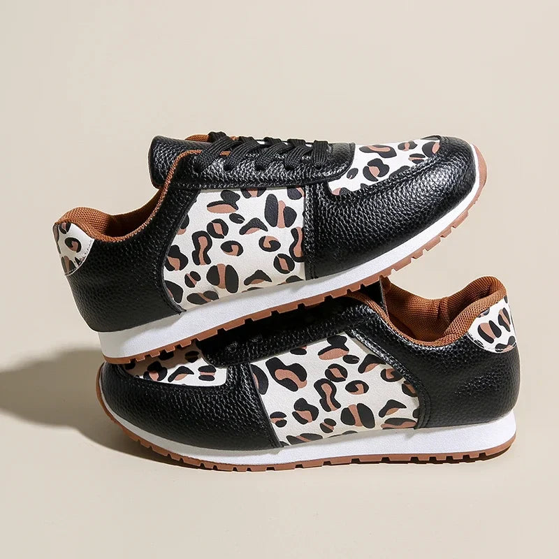 Leopard Panel Sneaker - Lana