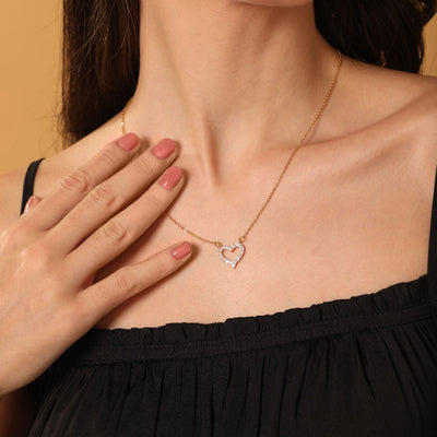 Cupido Heart necklace 14K gold-plated