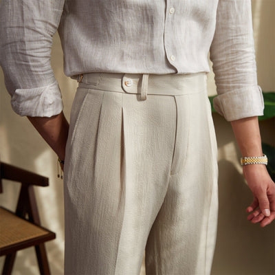 Modern men's business trousers in a comfortable cut