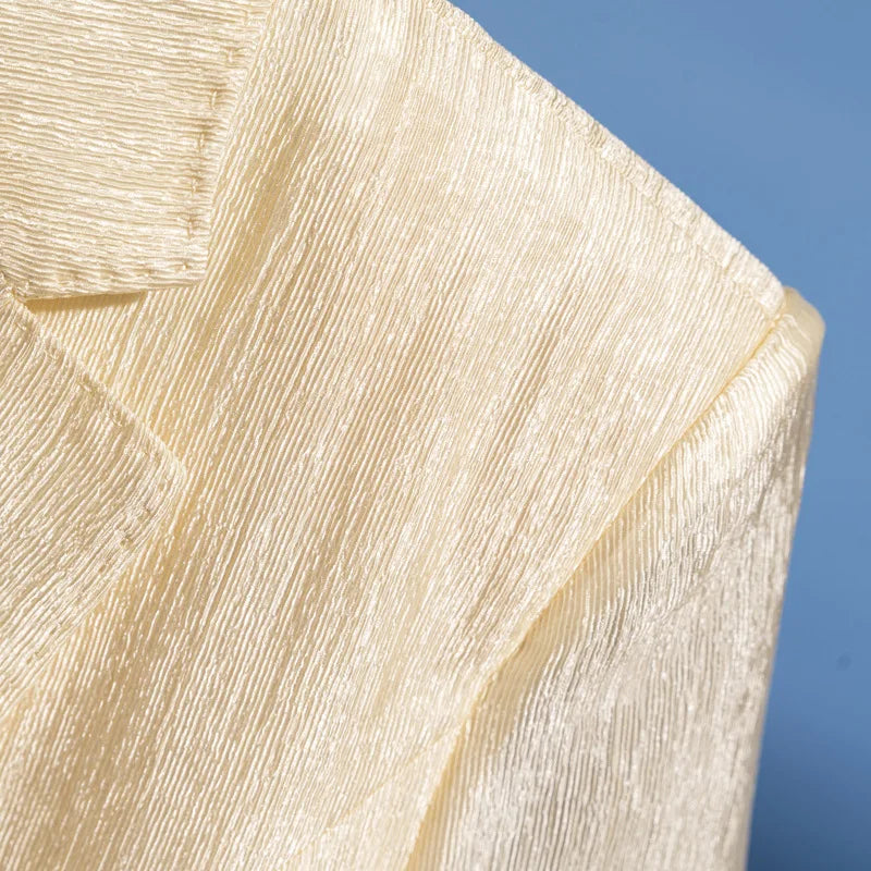 Shiny fitted blazer - Palmira