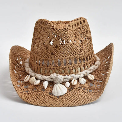 Coastal Seashell Straw Hat