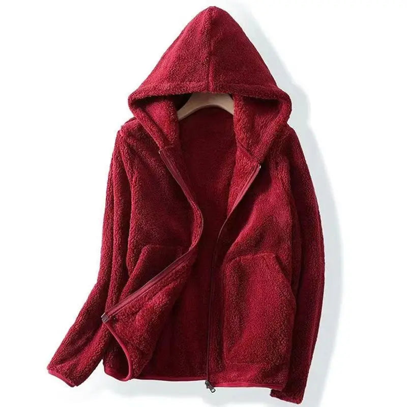 Oversize fleece hooded sweatshirt - Norah
