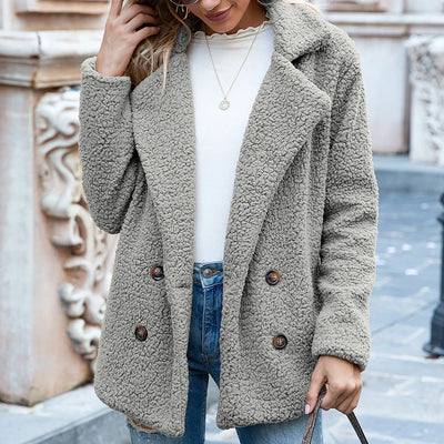 Women's casual sheepskin coat - Julieta
