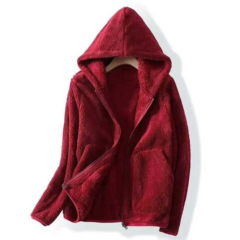 Oversize fleece hooded sweatshirt - Norah