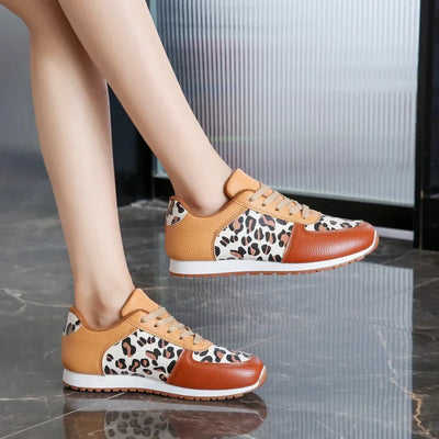 Leopard Panel Sneaker - Lana