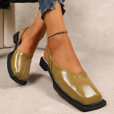 Square-Toe Slingback Flat -  Carmen