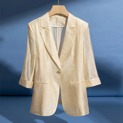Shiny fitted blazer - Palmira