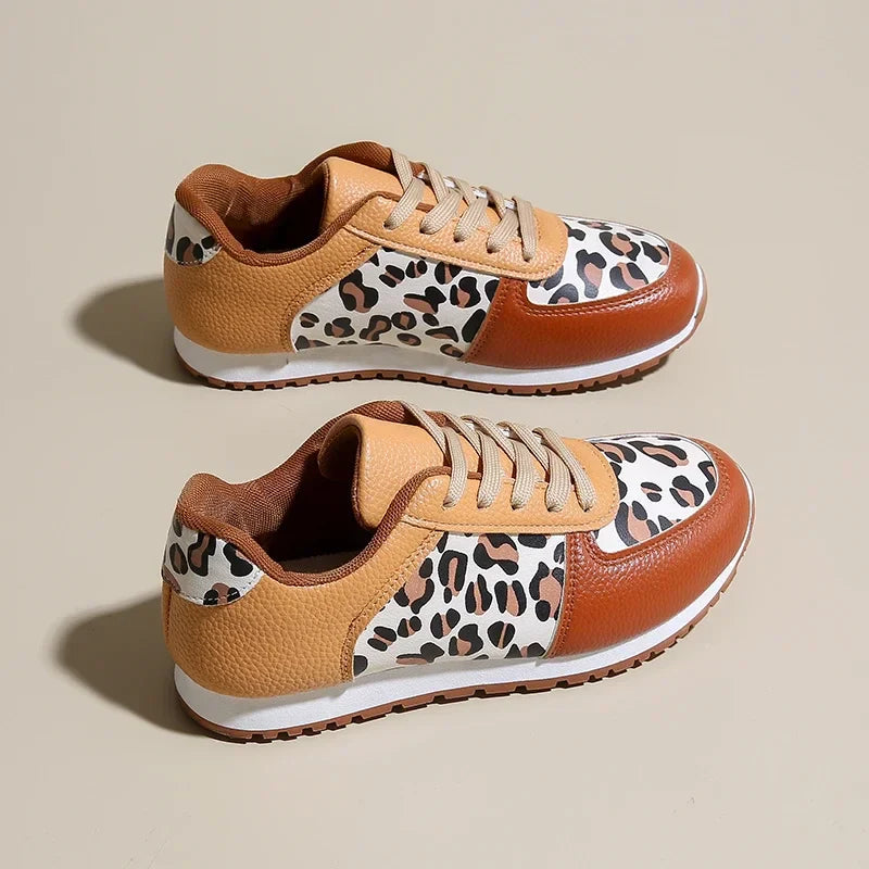 Leopard Panel Sneaker - Lana