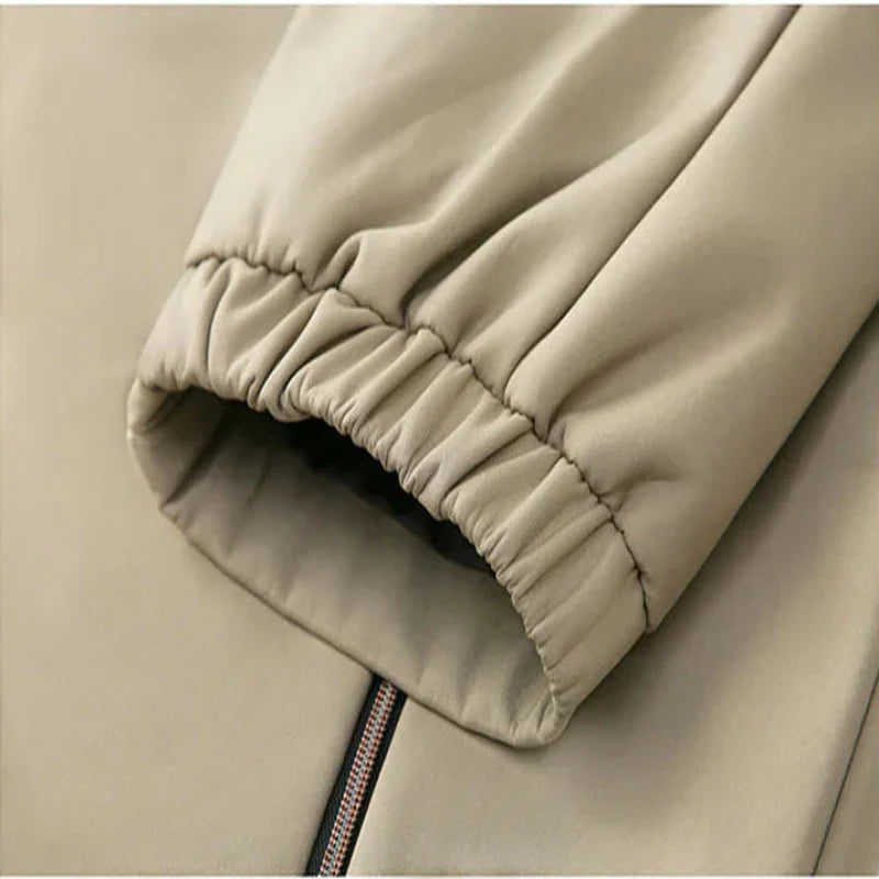 Minimalist jacket with high collar - Oliver