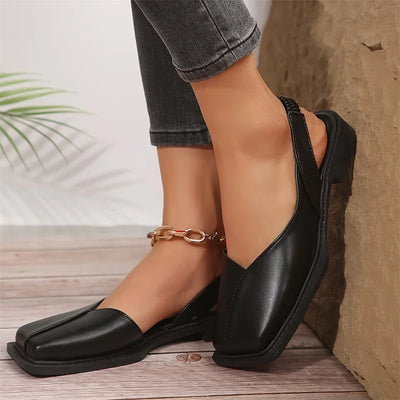 Square-Toe Slingback Flat -  Carmen