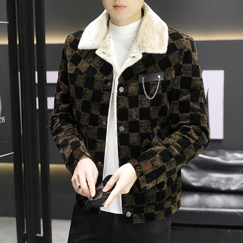 Plaid corduroy jacket - William