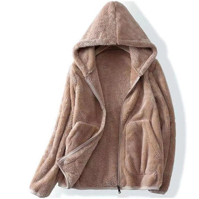 Oversize fleece hooded sweatshirt - Norah