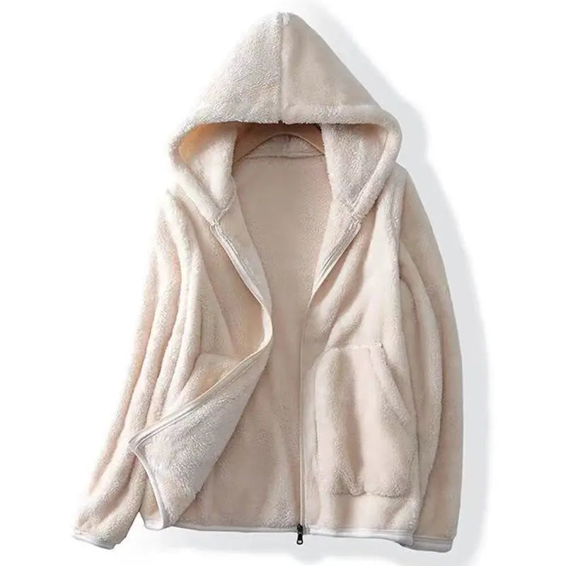 Oversize fleece hooded sweatshirt - Norah