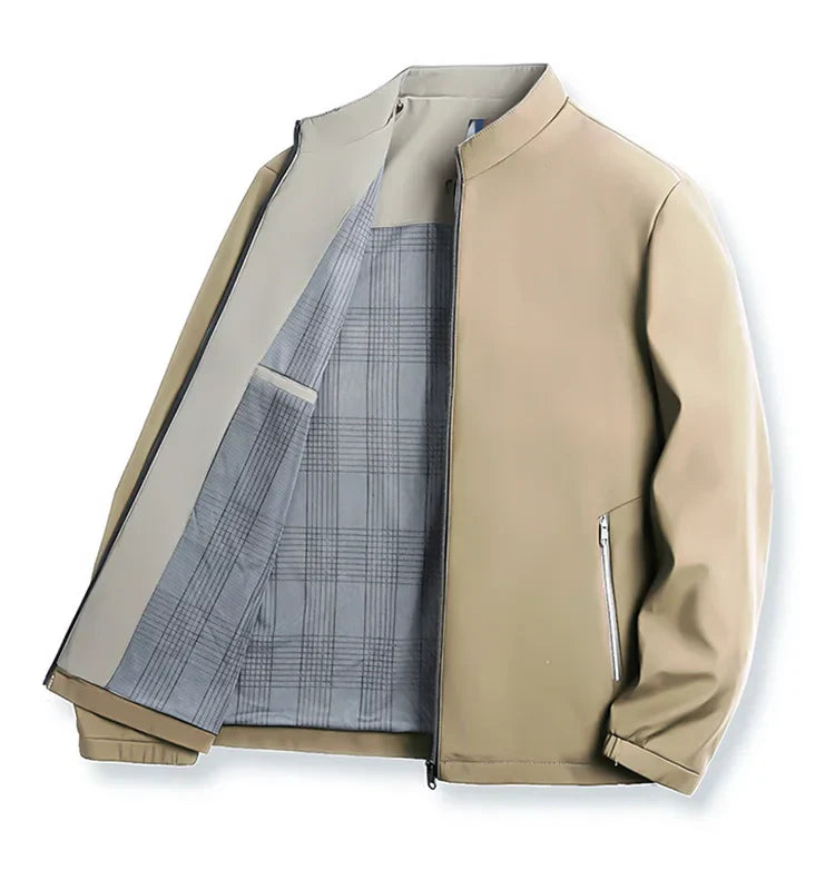 Minimalist jacket with high collar - Oliver