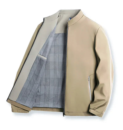 Minimalist jacket with high collar - Oliver