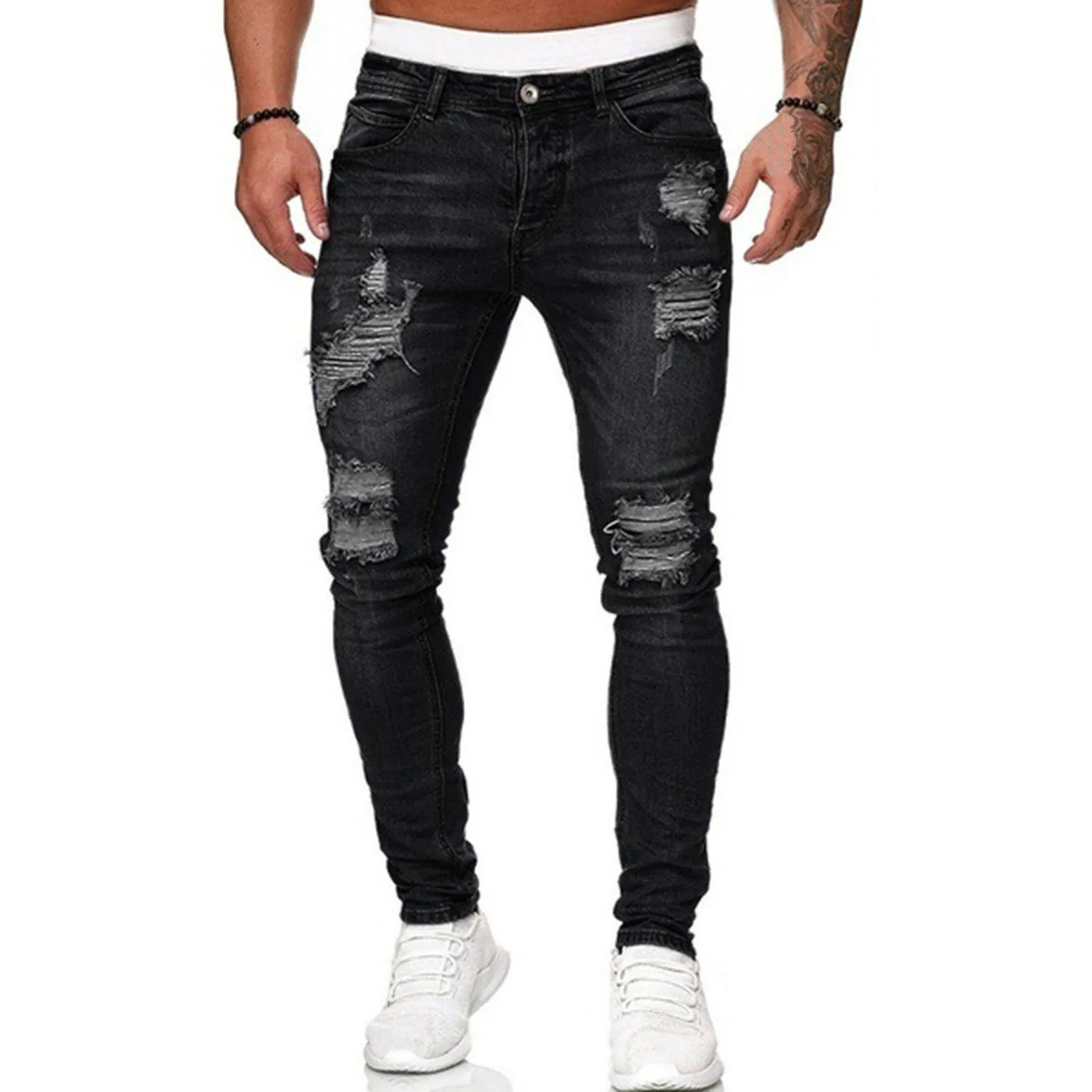 Martin - Ripped urban denim jeans