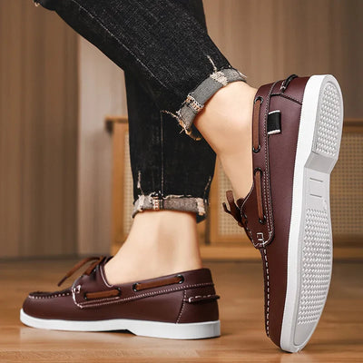 Leather Boat Shoe - Leno