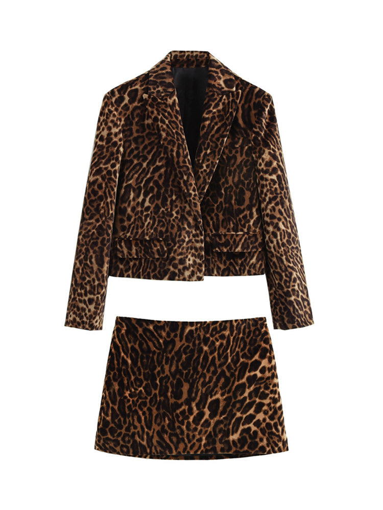 Krissa - Leopard Print Two Piece Set