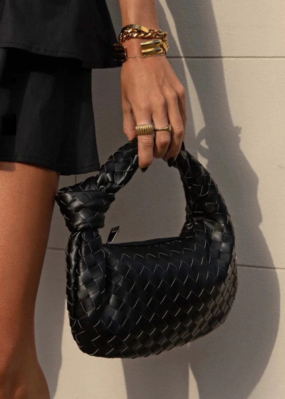 Women's mini braided bag - Soera