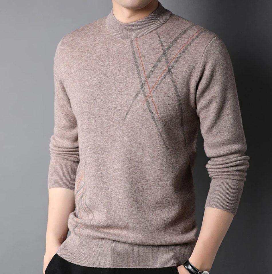 High-quality, stylish crew neck jumper for men