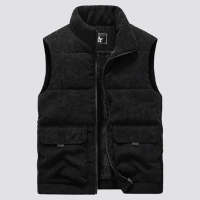 Men's quilted corduroy vest - Norbert
