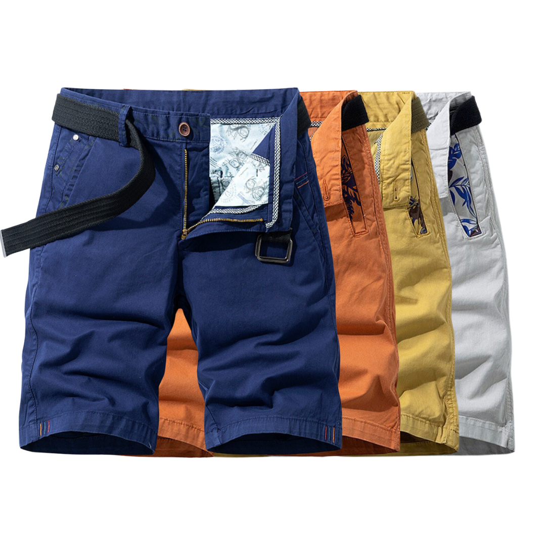 Rusel-Etrou - Utility cotton shorts