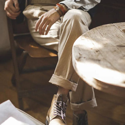 Harrison - Gurkha trousers with pleats on the front