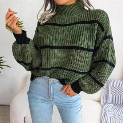 Cosy women's cotton jumper with an elegant cut