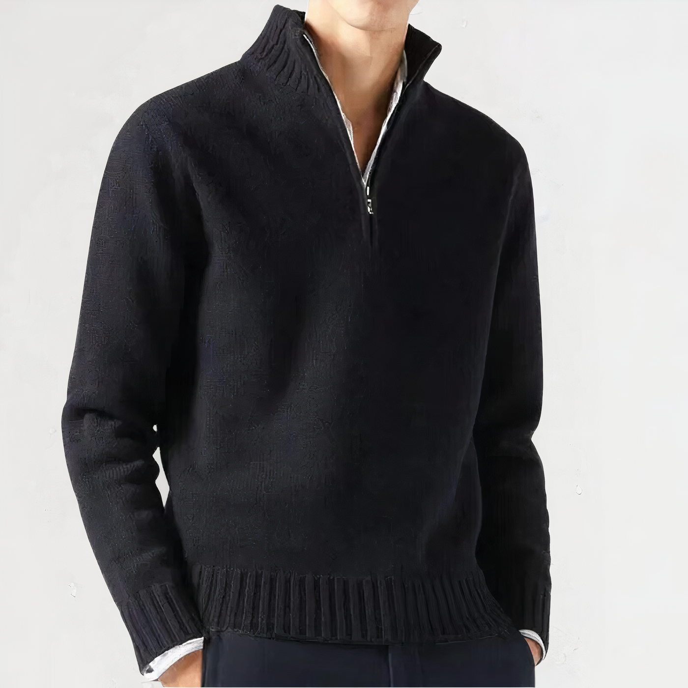 WILBUR - Warm quarter zip jumper