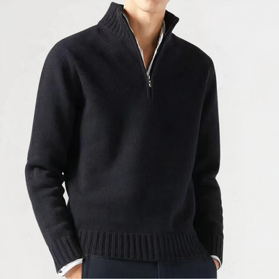 WILBUR - Warm quarter zip jumper