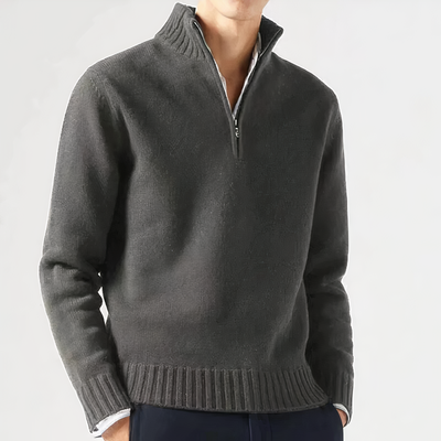 WILBUR - Warm quarter zip jumper