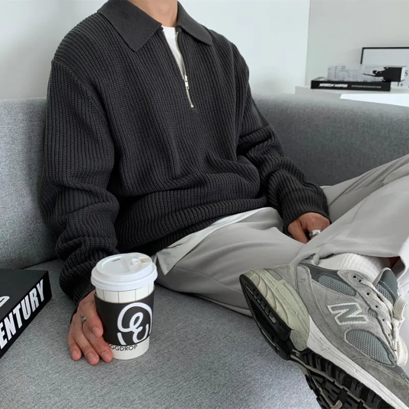 YVES - Lapel collar jumper