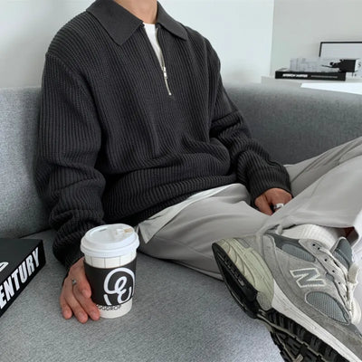 YVES - Lapel collar jumper