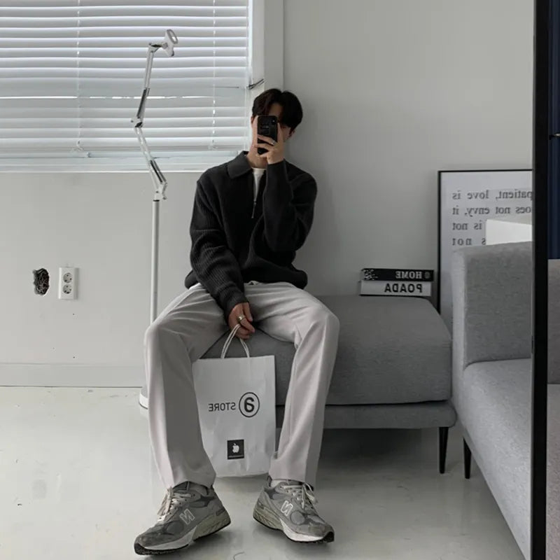 YVES - Lapel collar jumper