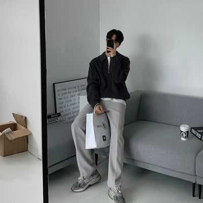 YVES - Lapel collar jumper