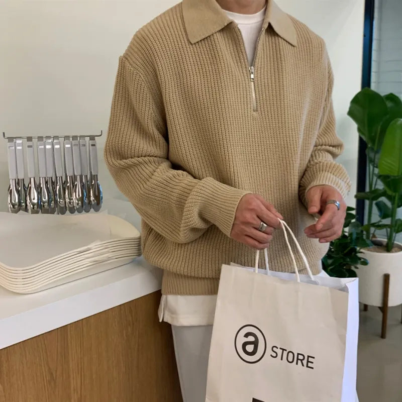 YVES - Lapel collar jumper