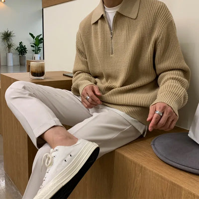 YVES - Lapel collar jumper