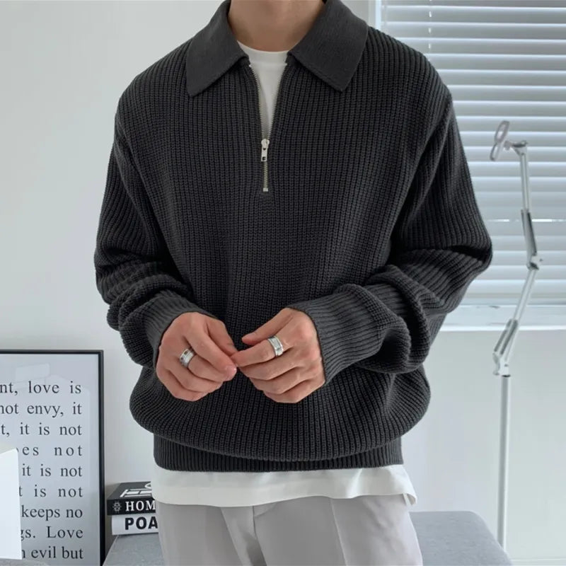 YVES - Lapel collar jumper