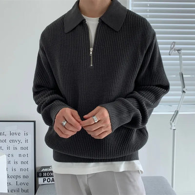 YVES - Lapel collar jumper