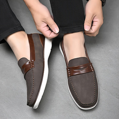 High-quality men's leather loafers - Elegant shoe design